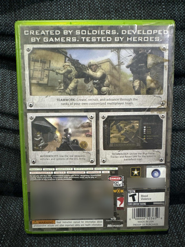 Americas Army True Soldiers Xbox 360 (Usado)