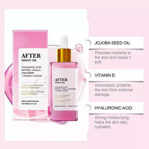 2 Piezas De Aceite De Fresa Para Después Del Afeitado Para U