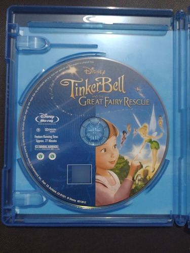 Blu-ray + Dvd Tinkerbell Hadas Al Rescate (Usado)