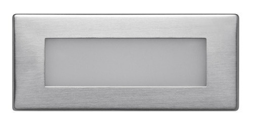 6 Lámparas Led De Cortesía Para Empotrar En Muro Ml-3701.a Estructura Plateado