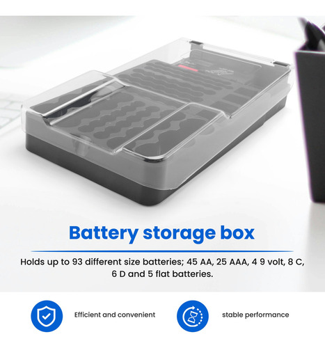 Funda De Almacenamiento De Baterías O9the, Organizador Con T