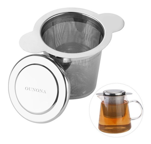 Premium Tea Infusor Colador - Canasta De Malla Fina De Acero