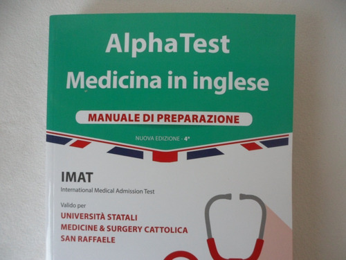 Livro Alpha Test Medicina In Inglese Manuale Di Preparazione (Usado)