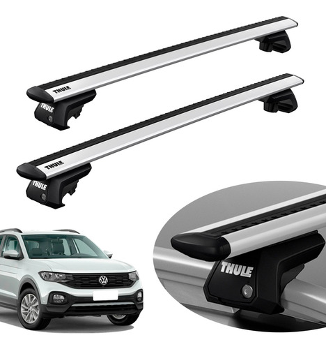 Rack De Teto Thule Wingbar Evo T-cross 2020 2021 22 23 24 25