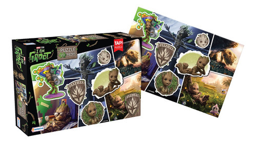 Imagen 2 de 5 de Puzzle Rompecabeza Groot Guardianes De La Galaxia Marvel 120