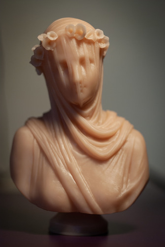 Busto De Estatua Clásica - Vestal Virgen Velada.