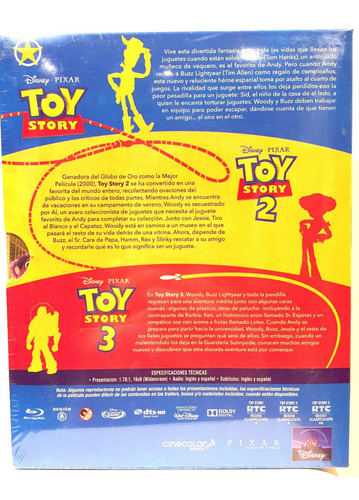 Disney Pixar Set De Toy Story La Trilogía Completa Cerrado (Usado)