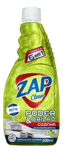 Refil Desengordurante Zap Clean Limão 500ml