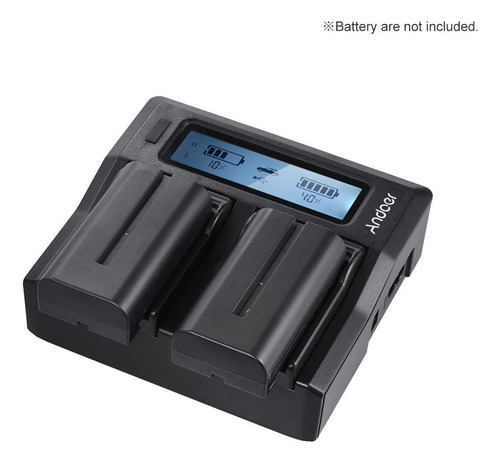 Andoer Np-f970 Dual Channel Cargador De Batería De Cámara