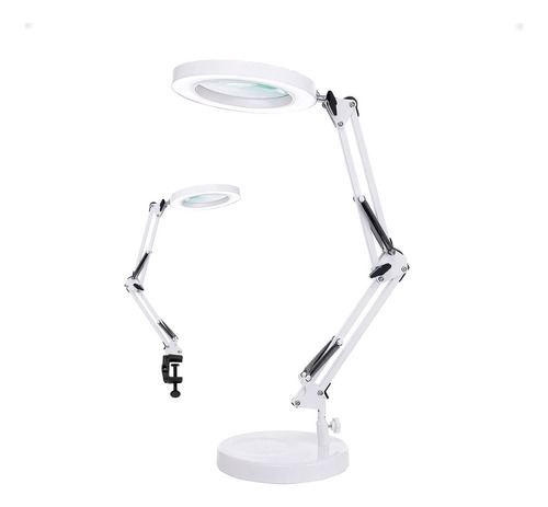 Soporte De Escritorio Con Base Y Aro De Luz Led Con Lupa Bye