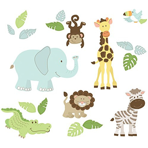 Wallpops Wpk1374 Safari Buddies Kit De Arte De Pared, M...