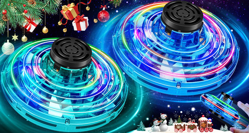 Mini Dron Vantexi Flying Spinner Controlado A Mano Con Luces