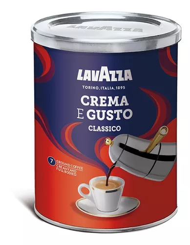 Café Lavazza Crema E Gusto Lata 250grs Grano Molido - $ 10.910