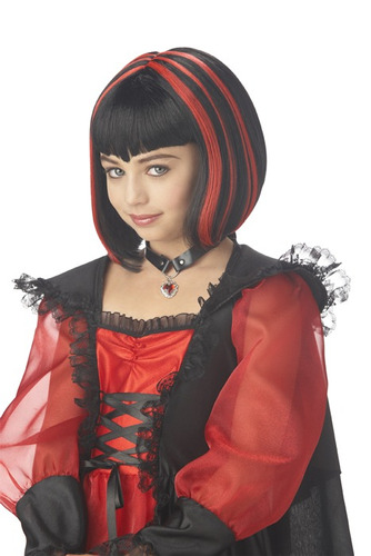 Peluca De Vampira Accesorio De Disfraz Para Mujer Halloween