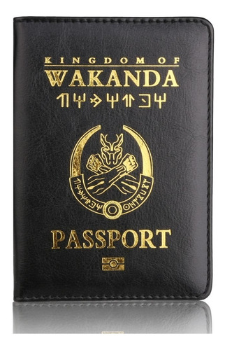 Porta Pasaporte, Funda Wakanda Pantera Negra Avengers Marvel