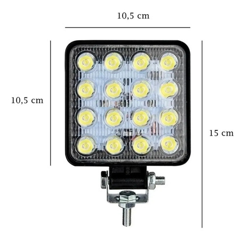 Focos Auxiliar Led O Neblineros Rectangular