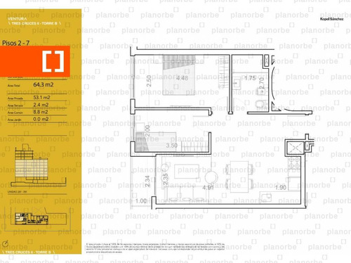 Venta De Apartamento Obra Construcción 2 Dormitorios En La Blanqueada, Ventura Tres Cruces Ii B Unidad 601