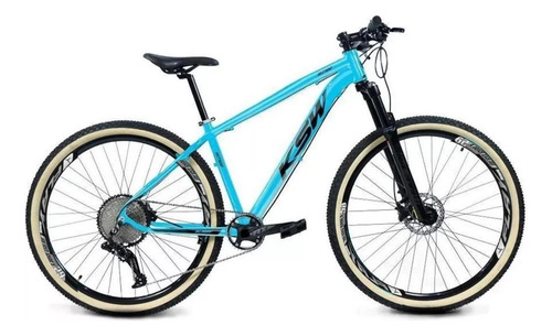 Bicicleta Aro 29 Ksw 9v Freio Hidráulico Trava E K7 11/40