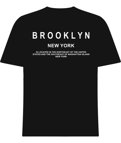 Polera Estampada - Brooklyn New York - Dtf - Moda