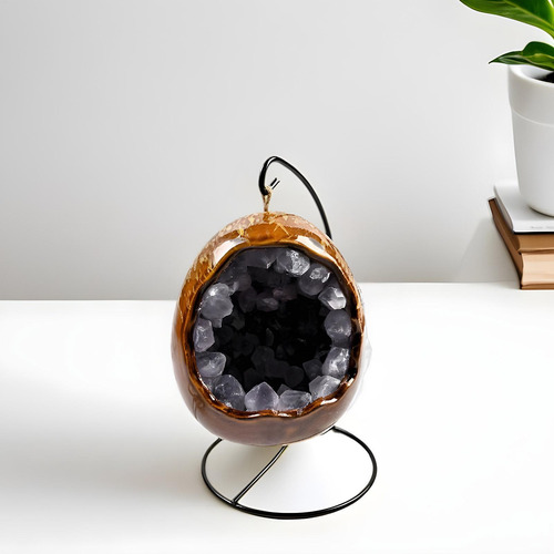 Luz De Geoda De Amatista Lámpara De Noche De Amatista Lámpar