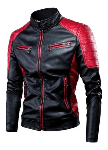 Chaqueta Chompa Para Hombre Cuero Sintético 3 Colores