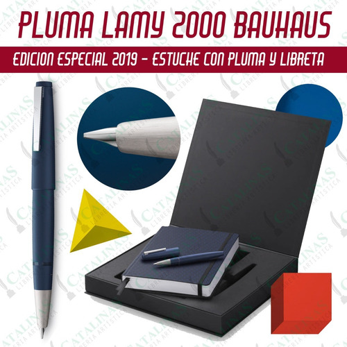 Pluma Lamy 2000 Bauhaus Edicion Limitada Numerada Color Blue