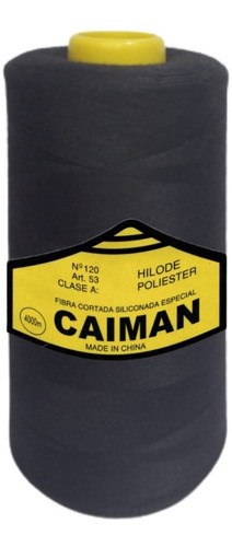 Hilo Caiman Para Maquina Recta 53/120 Negro/color X4000mts.