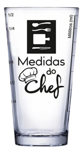 Copo De Vidro Medidor Preparo De Receitas Medida Certa - Rei Dos Térmicos