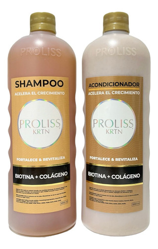 Shampoo + Acondicionador Biotina Y Colágeno Proliss