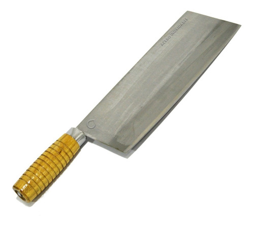 Imagen 3 de 4 de Cuchillo Carnicero Acero Inoxidable Mango De Madera De Lujo.