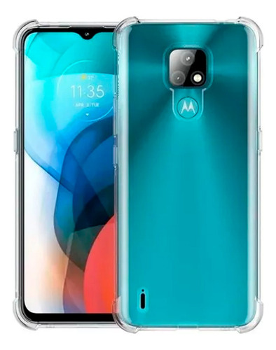 Funda Transparente Reforzada Para Motorola Moto E7