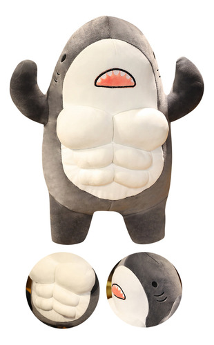 Hermosa Muñeca De Peluche Muscle Shark