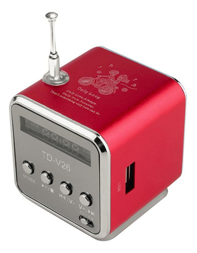 Mini Reproductor Mp3 Con Altavoz Bluetooth Portátil Td-v26,