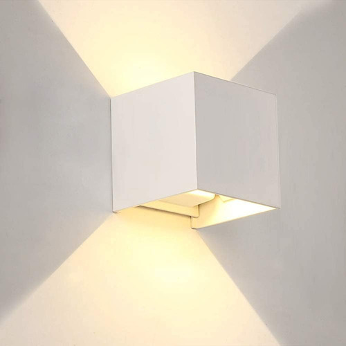 Chikkok Lampara De Pared Led Tipo Cubo, Apliques De Pared Cu