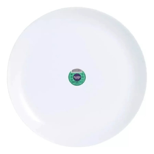 Plato Postre Blanc 19cm X12 Duralex Vidrio Templado Opal