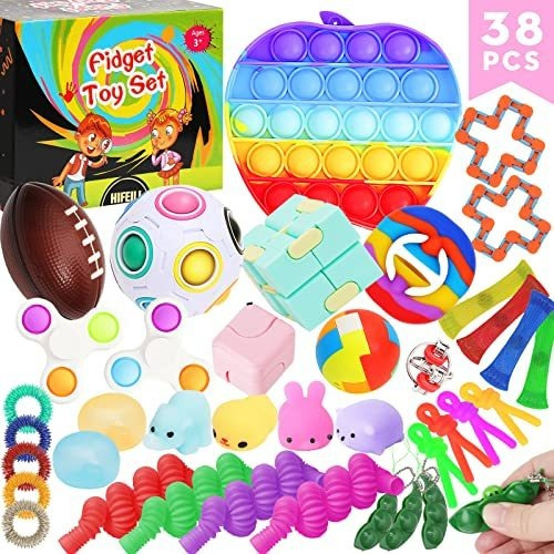 38pcs Juguetes Inquietos, Fidget Popits Paquete De Rlxrl