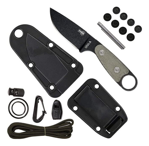 Esee Izula Negra Con Mangos Micarta, Vaina De Polímero Molde