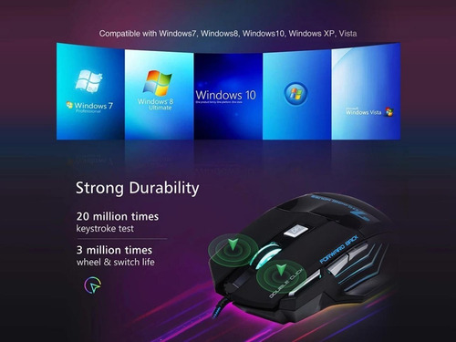 Mouse Gamer Profesional Ms-7. Usb Alta Velocidad