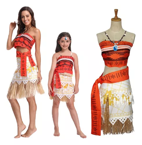 Fantasia de moana maui com camiseta e calça, cosplay para adulto e