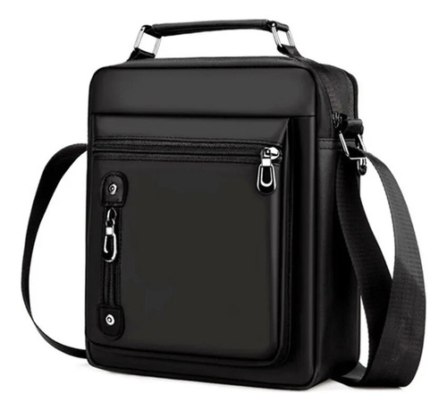 Bolso De Hombro Para Hombre, Bandolera Vertical De Tela