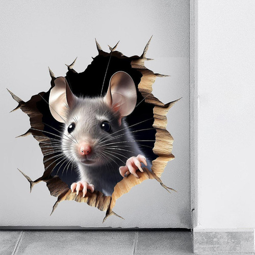 Papel De Pared De Agujero De Ratón De Calcomanía Moderna