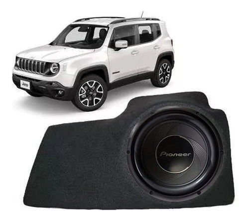 Altofalante 10 Pioneer Jeep Renegade + Caixa Selada