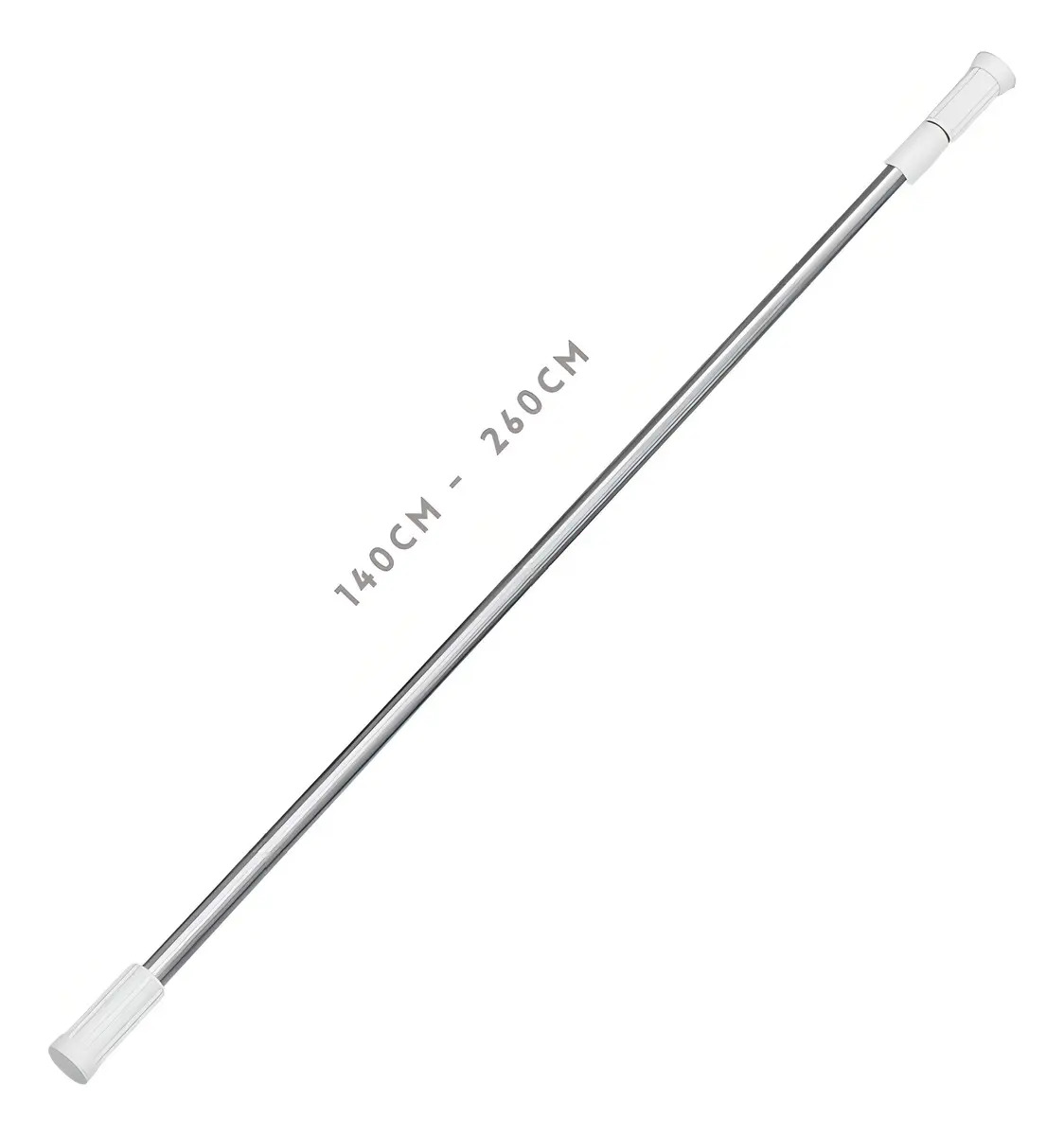 Varão Extensor Ajustável Box/cortina/pia 1,40m A 2,60 Metros Cor Branco