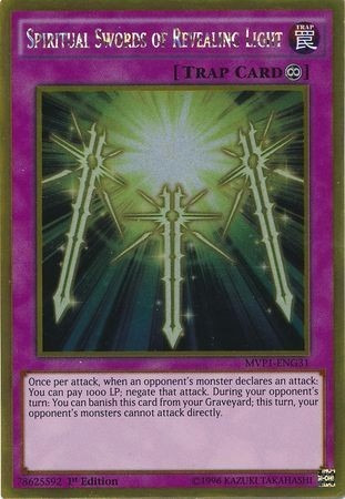 Espadas Espirituales De La Luz Reveladora Gold Raro Yugioh