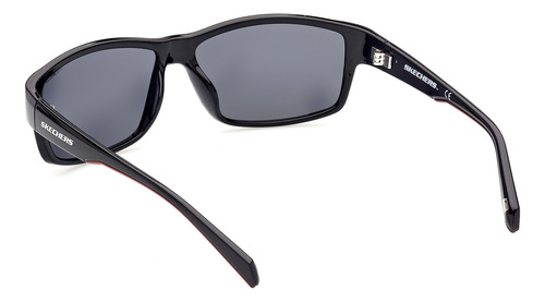 Lentes De Sol Negro Brillante Polarizados Skechers Se615901d