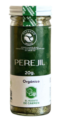 Perejil Orgánico 20g Huerto De Carmen 100% Natural