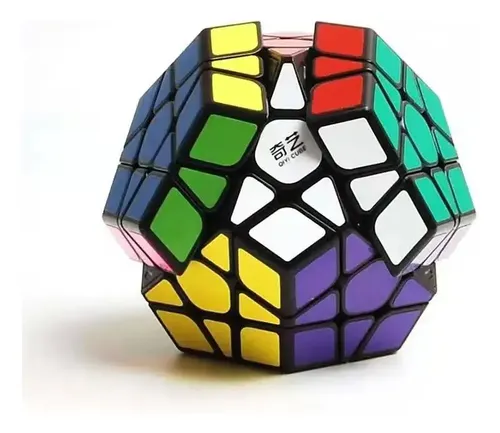 QiYi Warrior Megaminx – Speedcube Dodecaédrico Sin Imanes, Superficie Cóncava, Colores De Alto Contraste, 117g, Para Principiantes Y Expertos