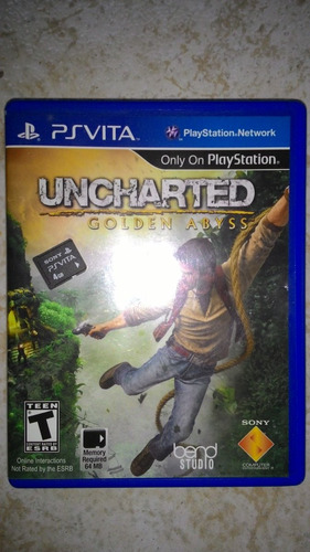 Uncharted Golden Abyss Mais Cartao De 4gb Para Ps Vita 