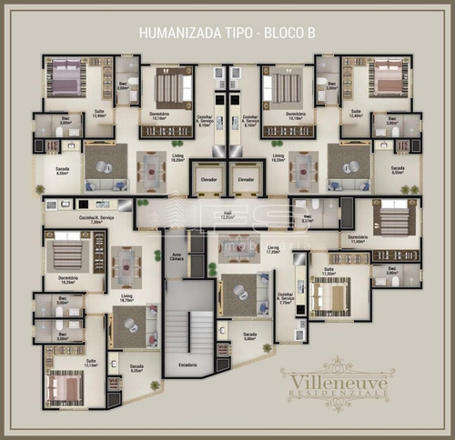 Imagem 9 de 15 de Villeneuve Residenziale - Bloco B - 2537