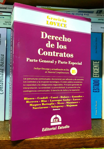 Derecho De Los Contratos Parte General Y Especial - Lovece